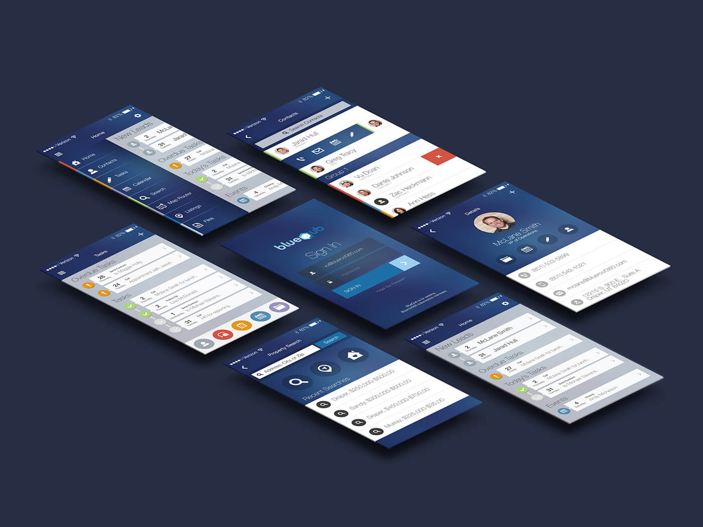 BlueQub App Design